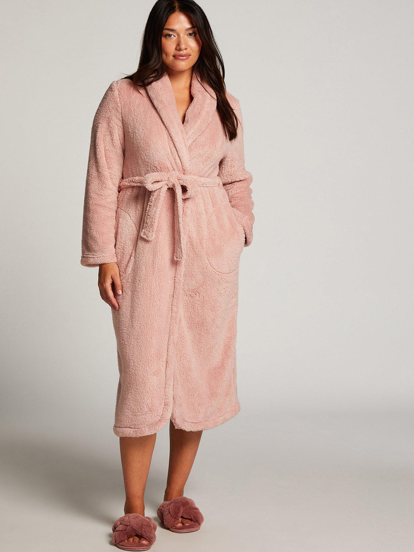 Ladies Dressing Gown Soft Jersey Waffle 100% Cotton SPA Bath Robe Pockets  Womens | eBay